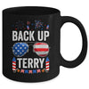 Back Up Terry Funny 4th Of July Us Flag Patriotic Fireworks Mug | teecentury