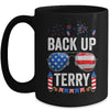 Back Up Terry Funny 4th Of July Us Flag Patriotic Fireworks Mug | teecentury
