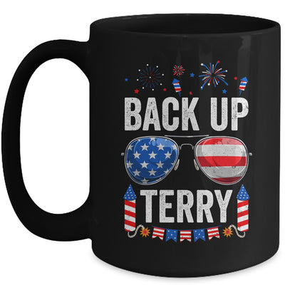 Back Up Terry Funny 4th Of July Us Flag Patriotic Fireworks Mug | teecentury