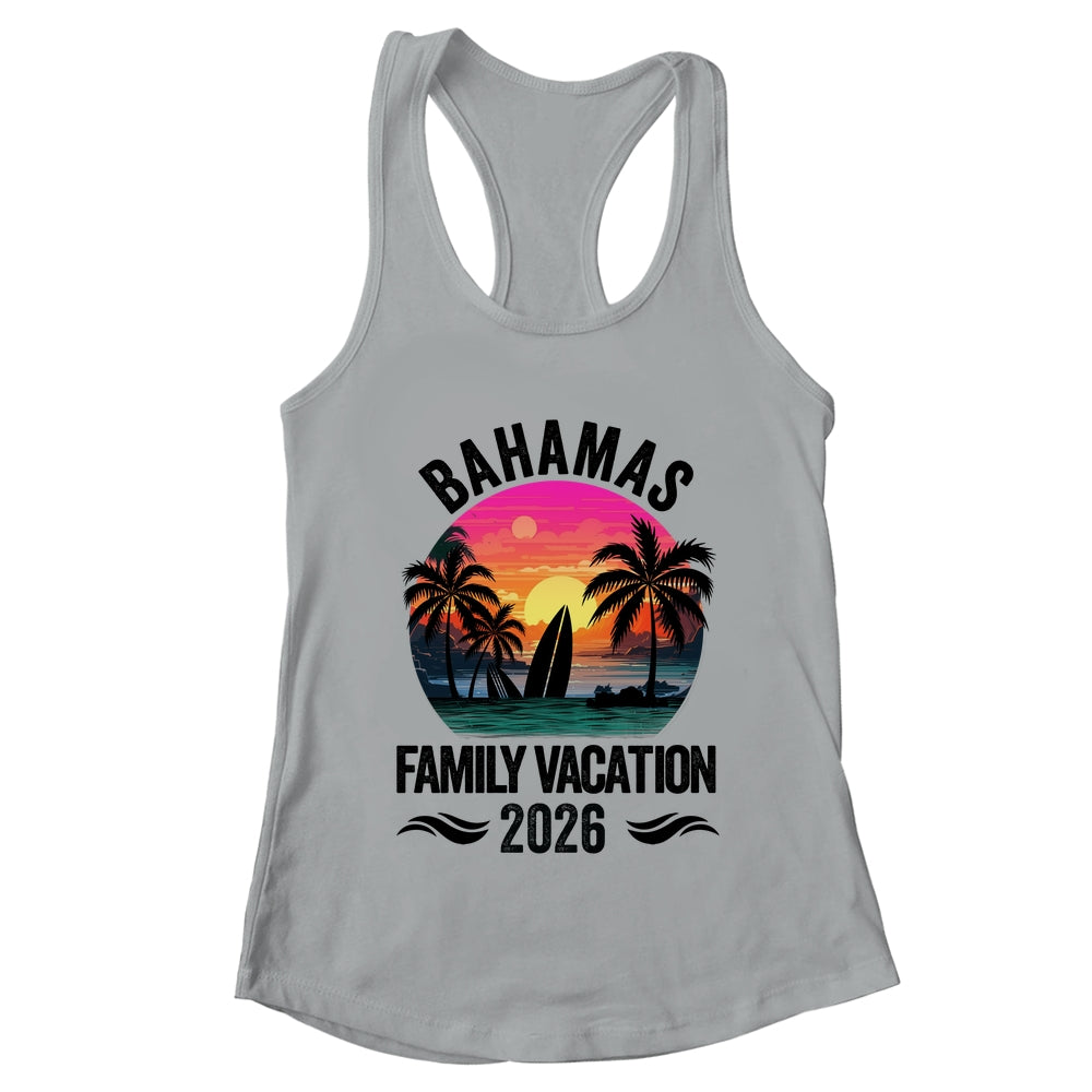 Bahamas Family Vacation 2026 Matching Outfits Beach Summer Shirt & Tank Top | teecentury