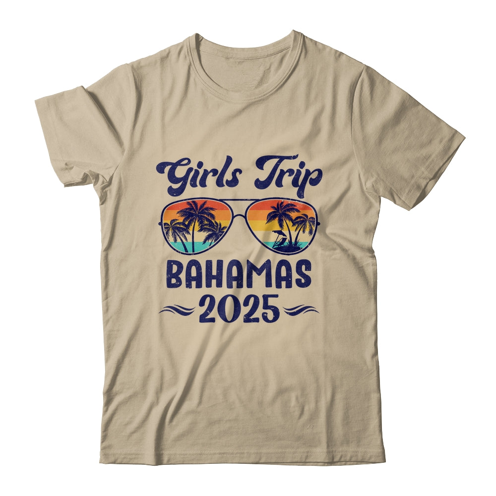 Bahamas Girls Trip Beach Vacation 2025 Matching Group Shirt & Tank Top | teecentury