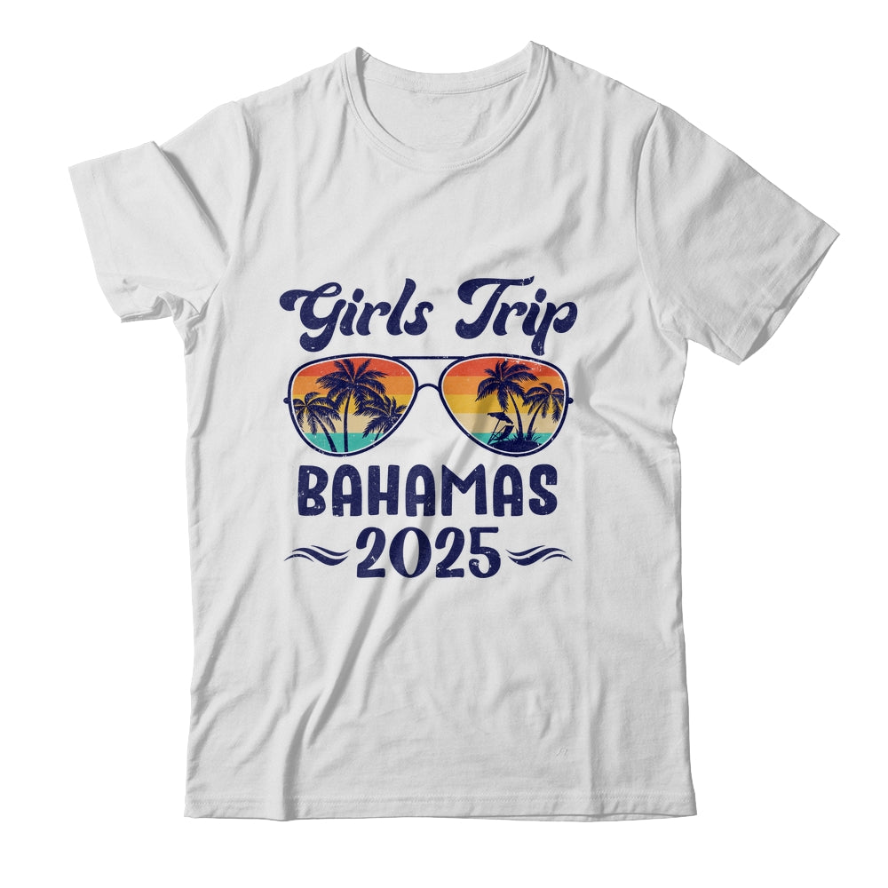 Bahamas Girls Trip Beach Vacation 2025 Matching Group Shirt & Tank Top | teecentury