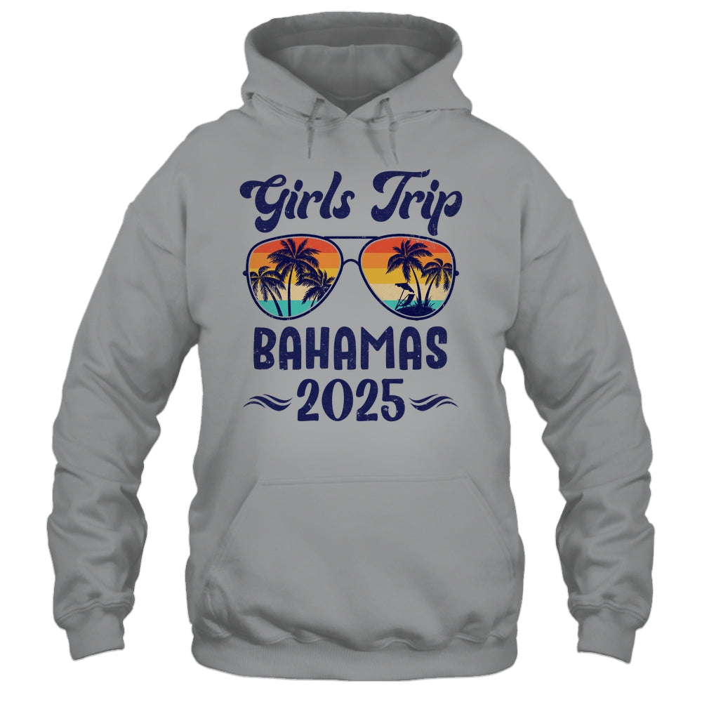 Bahamas Girls Trip Beach Vacation 2025 Matching Group Shirt & Tank Top | teecentury