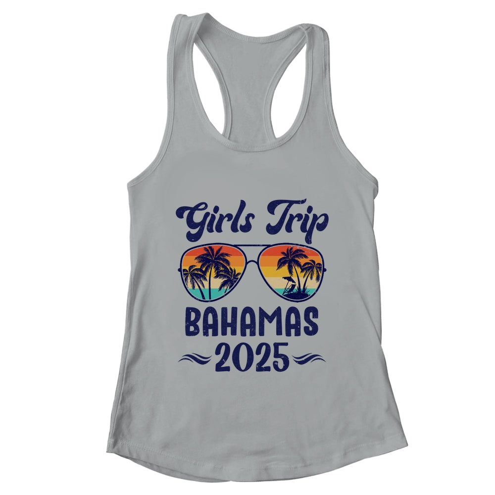 Bahamas Girls Trip Beach Vacation 2025 Matching Group Shirt & Tank Top | teecentury