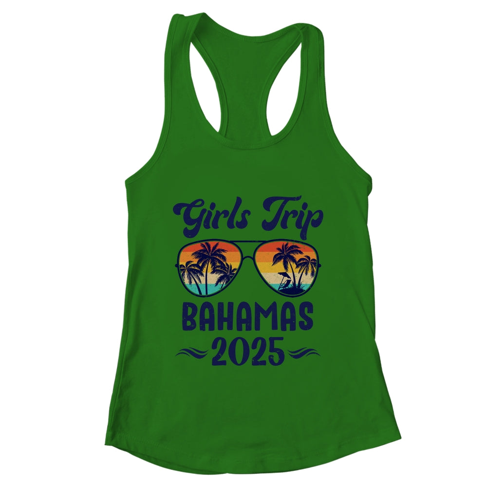 Bahamas Girls Trip Beach Vacation 2025 Matching Group Shirt & Tank Top | teecentury