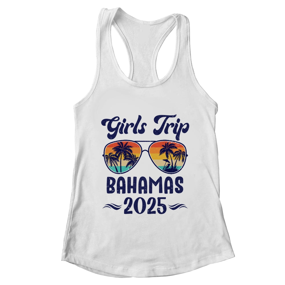 Bahamas Girls Trip Beach Vacation 2025 Matching Group Shirt & Tank Top | teecentury