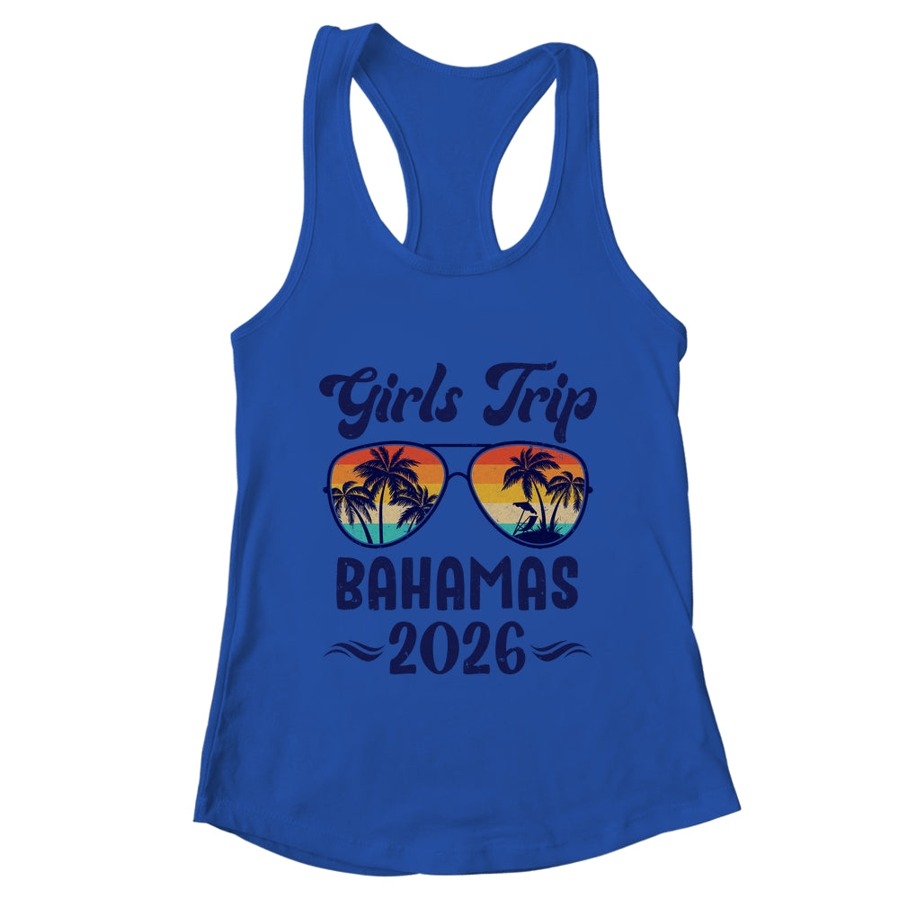 Bahamas Girls Trip Beach Vacation 2026 Matching Group Shirt & Tank Top | teecentury