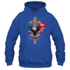 Bald Eagle Christian Faith Ctoss USA Flag Patriotic American Shirt & Hoodie | teecentury