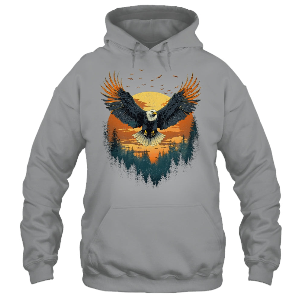 Bald Eagle Flying Nature Eagle Forest Animal Wildlife Shirt & Hoodie | teecentury