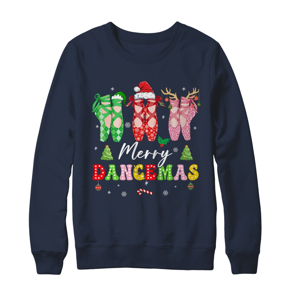 Ballet Dancer Christmas Dance Merry Dancemas Teacher Xmas Shirt & Sweatshirt | teecentury