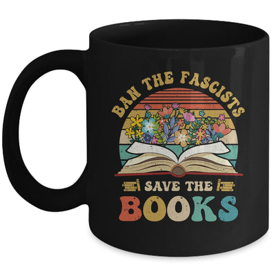 Ban The Fascists Save The Books Funny Book Lover Worm Nerd Mug | teecentury