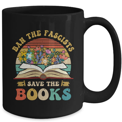 Ban The Fascists Save The Books Funny Book Lover Worm Nerd Mug | teecentury