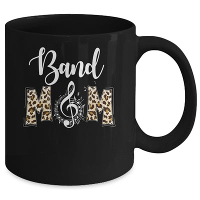 Band Mom Leopard Print Proud Band Mama Musical Marching Band Mug | teecentury