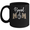 Band Mom Leopard Print Proud Band Mama Musical Marching Band Mug | teecentury