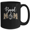 Band Mom Leopard Print Proud Band Mama Musical Marching Band Mug | teecentury