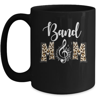 Band Mom Leopard Print Proud Band Mama Musical Marching Band Mug | teecentury