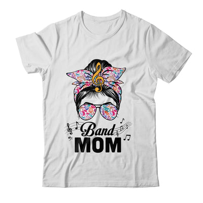 Band Mom Marching Band Design Messy Bun Hair Woman Shirt & Tank Top | teecentury