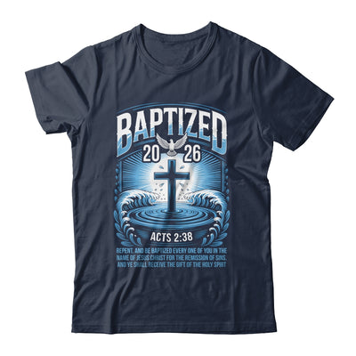 Baptized In 2026 Catholic Bible Verse For Christian Baptism Shirt & Hoodie | teecentury