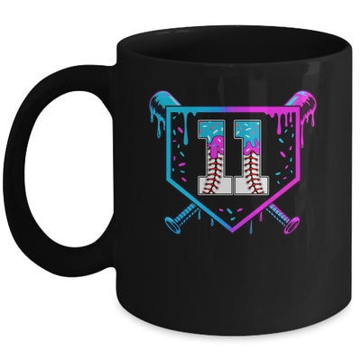 Baseball 11th Birthday Ice Cream Drip 11 Year Old Birthday Boy Mug | teecentury