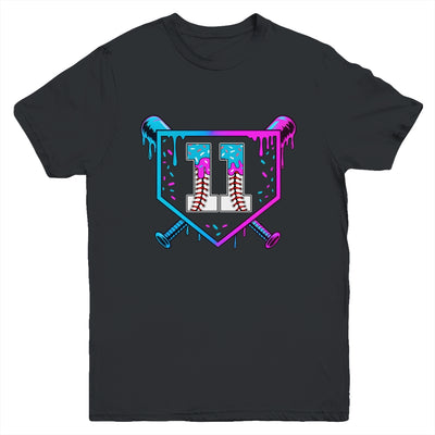 Baseball 11th Birthday Ice Cream Drip 11 Year Old Birthday Boy Youth Shirt | teecentury