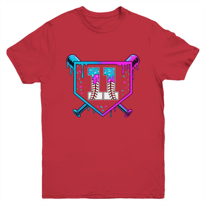 Baseball 11th Birthday Ice Cream Drip 11 Year Old Birthday Boy Youth Shirt | teecentury