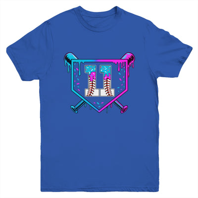 Baseball 11th Birthday Ice Cream Drip 11 Year Old Birthday Boy Youth Shirt | teecentury