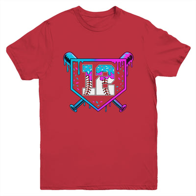 Baseball 12th Birthday Ice Cream Drip 12 Year Old Birthday Boy Youth Shirt | teecentury