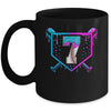 Baseball 7th Birthday Ice Cream Drip 7 Year Old Birthday Boy Mug | teecentury