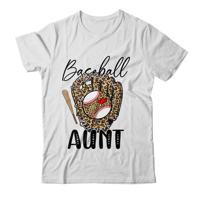 Baseball Aunt Leopard Game Day Women Lover Mothers Day Shirt & Tank Top | teecentury