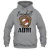 Baseball Aunt Leopard Game Day Women Lover Mothers Day Shirt & Tank Top | teecentury