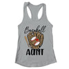 Baseball Aunt Leopard Game Day Women Lover Mothers Day Shirt & Tank Top | teecentury