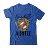 Baseball Auntie Leopard Game Day Women Lover Mothers Day Shirt & Tank Top | teecentury