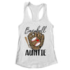 Baseball Auntie Leopard Game Day Women Lover Mothers Day Shirt & Tank Top | teecentury