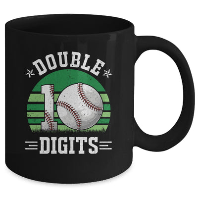 Baseball Birthday 10 Year Old Double Digits 10th Birthday Mug | teecentury