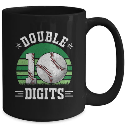 Baseball Birthday 10 Year Old Double Digits 10th Birthday Mug | teecentury
