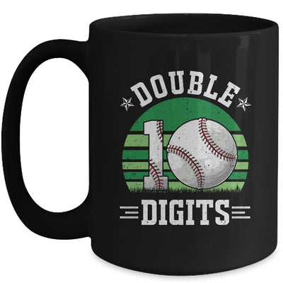 Baseball Birthday 10 Year Old Double Digits 10th Birthday Mug | teecentury