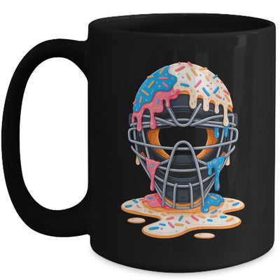 Baseball Catcher Mask Ice Cream Dripping Baseball Fan Boys Mug | teecentury