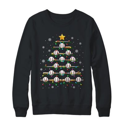 Baseball Christmas Tree Light Xmas Baseball Men Boys Kids Shirt & Sweatshirt | teecentury