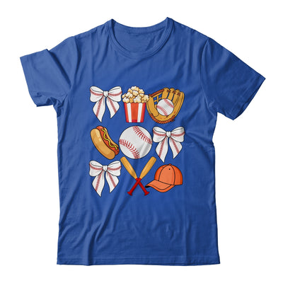Baseball Coquette Bow Women Girls Baseball Cheer Mom Mama Shirt & Tank Top | teecentury