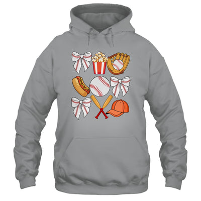 Baseball Coquette Bow Women Girls Baseball Cheer Mom Mama Shirt & Tank Top | teecentury