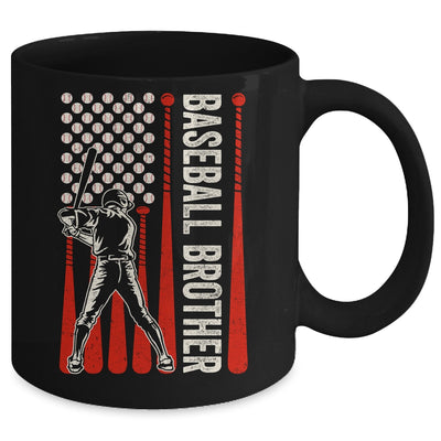 Baseball Design For Men Brother Flag Baseball Brother Mug | teecentury