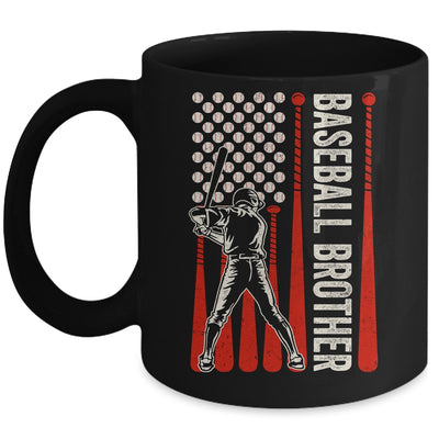 Baseball Design For Men Brother Flag Baseball Brother Mug | teecentury