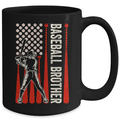 Baseball Design For Men Brother Flag Baseball Brother Mug | teecentury