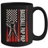 Baseball Design For Men Pap Pap Flag Baseball Fathers Day Mug | teecentury