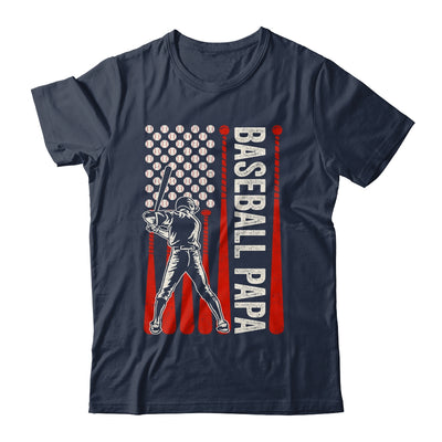 Baseball Design For Men Papa Flag Baseball Fathers Day Shirt & Hoodie | teecentury