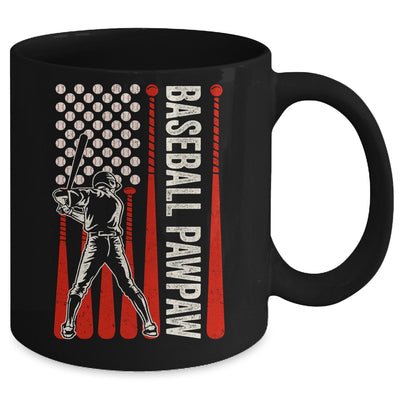 Baseball Design For Men Pawpaw Flag Baseball Fathers Day Mug | teecentury