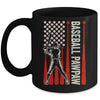 Baseball Design For Men Pawpaw Flag Baseball Fathers Day Mug | teecentury