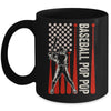 Baseball Design For Men Pop Pop Flag Baseball Fathers Day Mug | teecentury