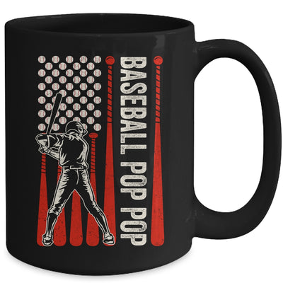 Baseball Design For Men Pop Pop Flag Baseball Fathers Day Mug | teecentury