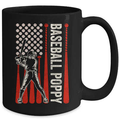 Baseball Design For Men Poppy Flag Baseball Fathers Day Mug | teecentury